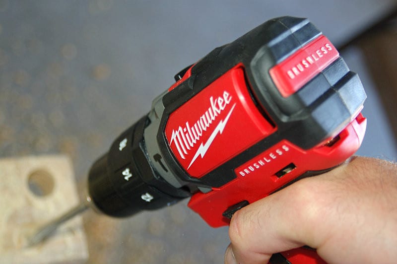 M18 Compact Brushless Hammer Drill In Use