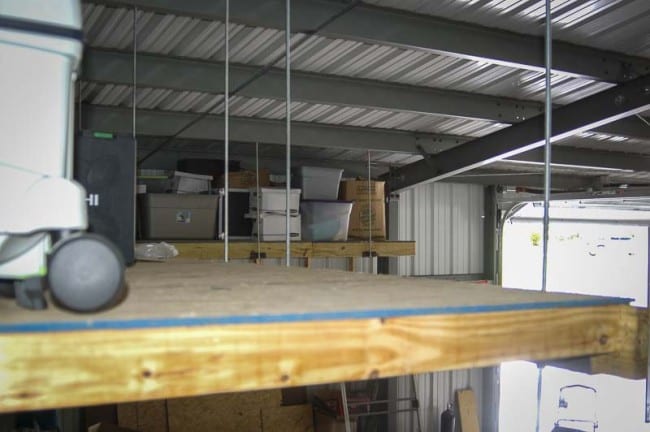 How to Build Hanging Shelves for a steel building or shop