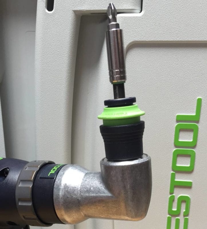 Festool C18 right angle adapter with Centro