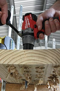 Milwaukee M18 Fuel Hammer Drill Action