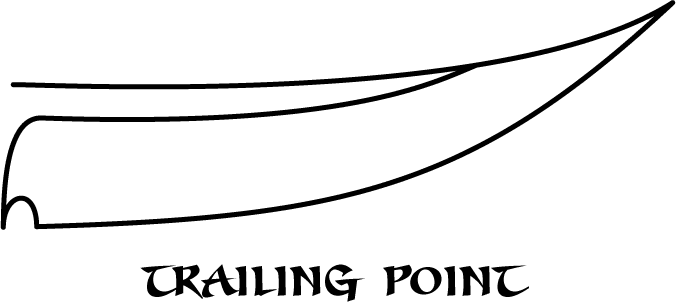 trailing point blade