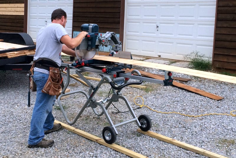 Bosch GCM12SD Miter Saw in Use