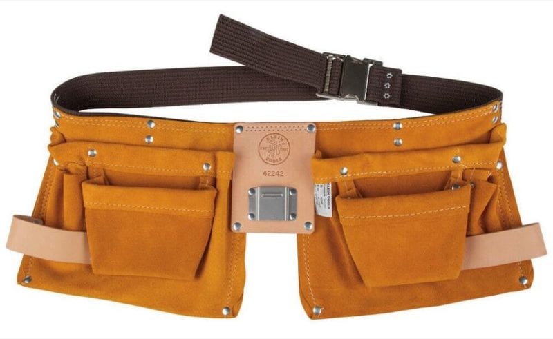 B One - Pro Gauge Leather Tool Belt, Tool Pouch, Tool Bag, Carpenter, Construction, Framers, Handyman