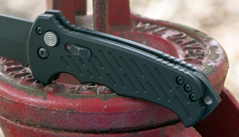 Gerber 06 Auto Drop Point Handle