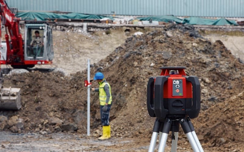 Hilti PR 300-HV2S Dual Slope Rotating Laser application