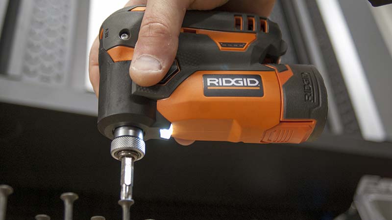 Ridgid 12V Palm Impact Screwdriver Action