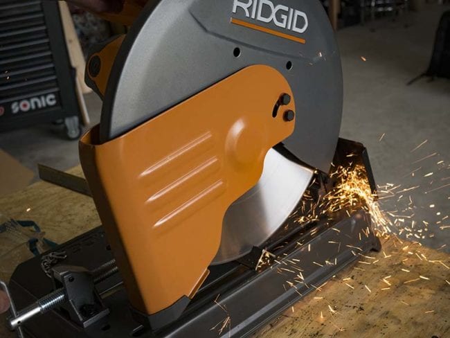 Ridgid 14-Inch Abrasive Cut Off Machine Chip Deflector