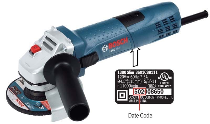 Bosch angle grinder recall