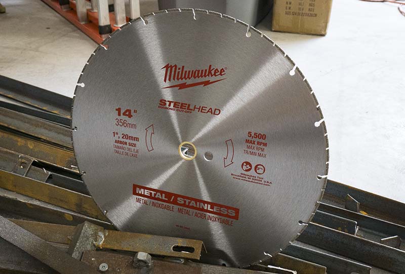Milwaukee 14-Inch Steelhead Diamond Cut Off Blade