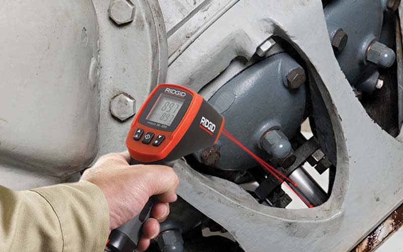 Ridgid micro IR-200 Non-Contact Infrared Thermometer application