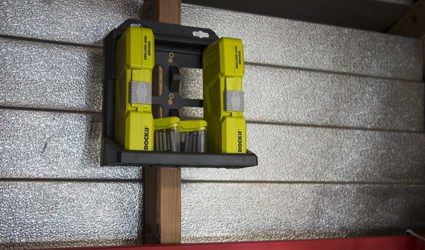 Ryobi DOCKit bit set mounted