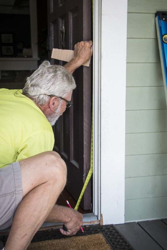how to install a Simpson Craftsman door hinges