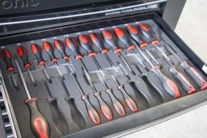 Sonic Tools screwdrivers tray