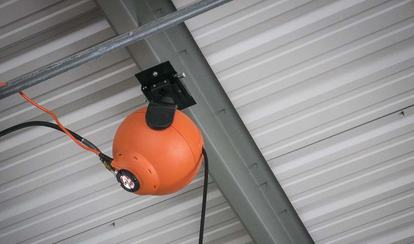 RoboReel air hose ceiling mount