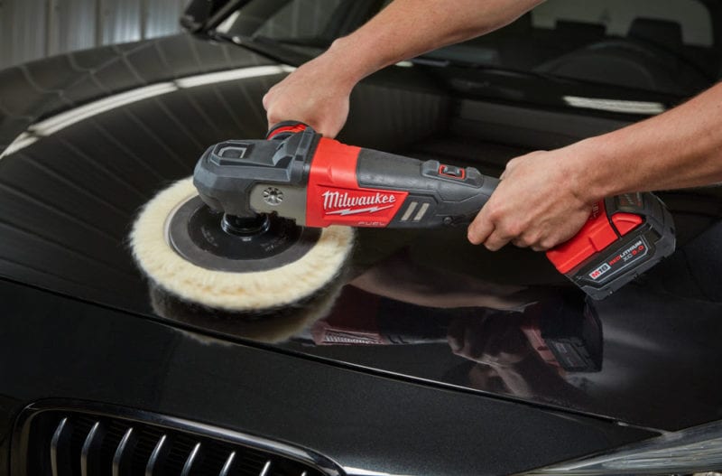 Milwaukee M18 Fuel 7-Inch Variable Speed Polisher Application