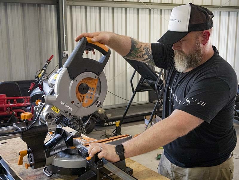 Evolution Rage 3 hybrid miter chop saw