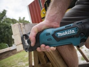 Makita 12V Max CXT Recipro Saw Cutting Wood