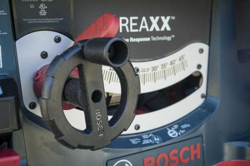 Bosch ReaXX saw height adjust