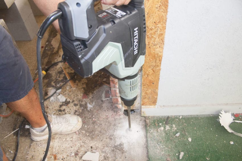 2-1/16 inch Hitachi DH52MEY SDS-Max Brushless Rotary Hammer drilling