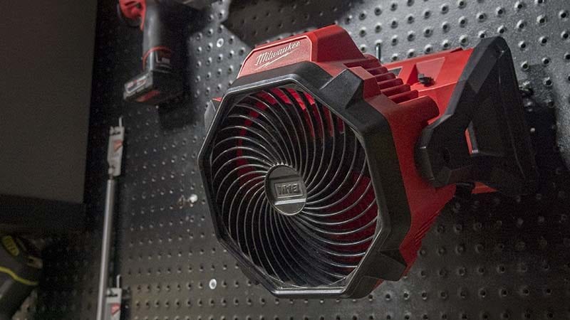 Milwaukee M18 Jobsite Fan Hanging