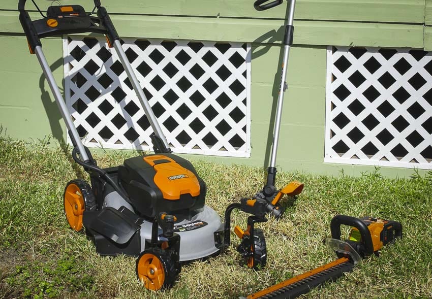 WORX 56V Cordless Mower String Trimmer Hedge Trimmer Review