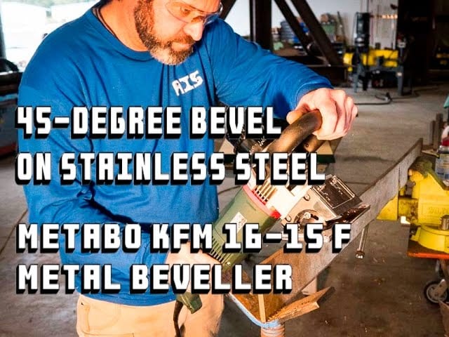 Metabo Portable Steel Plate Beveler - KFM 16-15 F Video Review