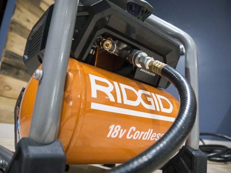 Ridgid Brushless 18V 1-Gallon Air Compressor hose