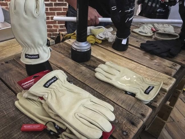 Husky waterproof leather gloves