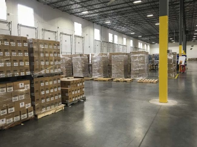 Makita Dallas warehouse pallets