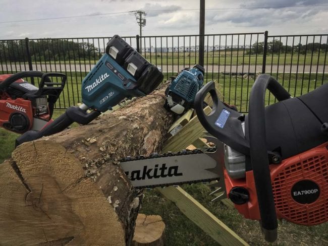 Makita orange chainsaws Dolmar