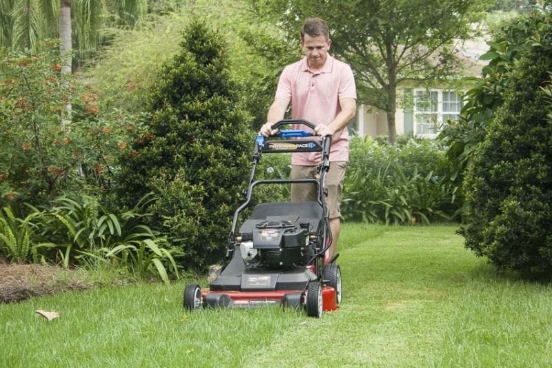 Toro TimeMaster mowing