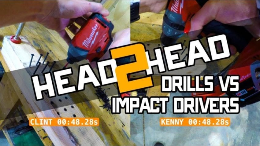 Drill Vs Impact Driver: PTR Head 2 Head Video
