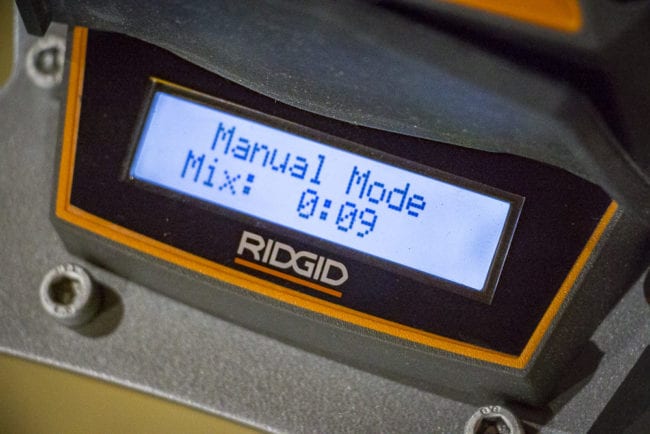 Ridgid Dual Paddle Programmable Mud Mixer