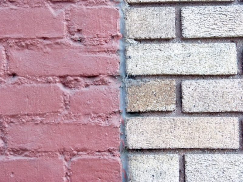how to remove paint from brick