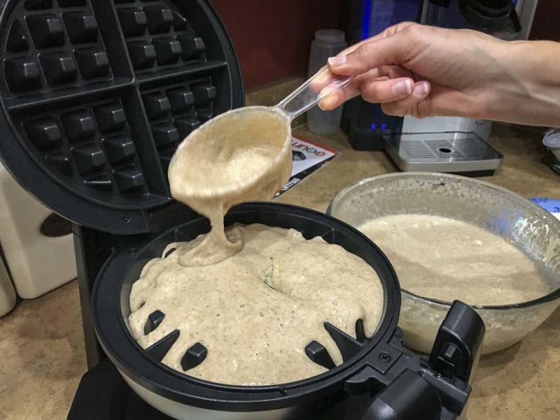 Gourmia waffle maker batter