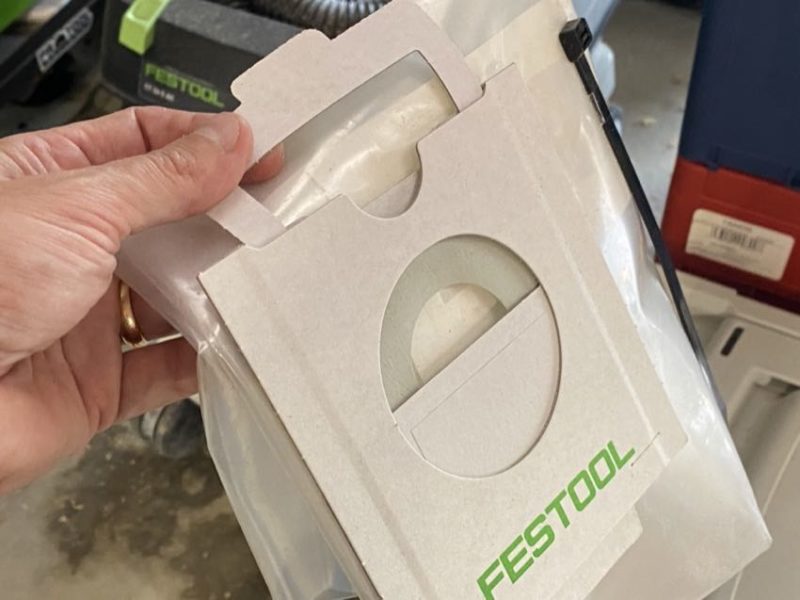 festool dust extractor bag closure system