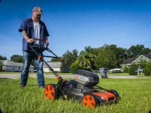 Redback Battery-Powered Lawn Mower: 19-Inch 107478