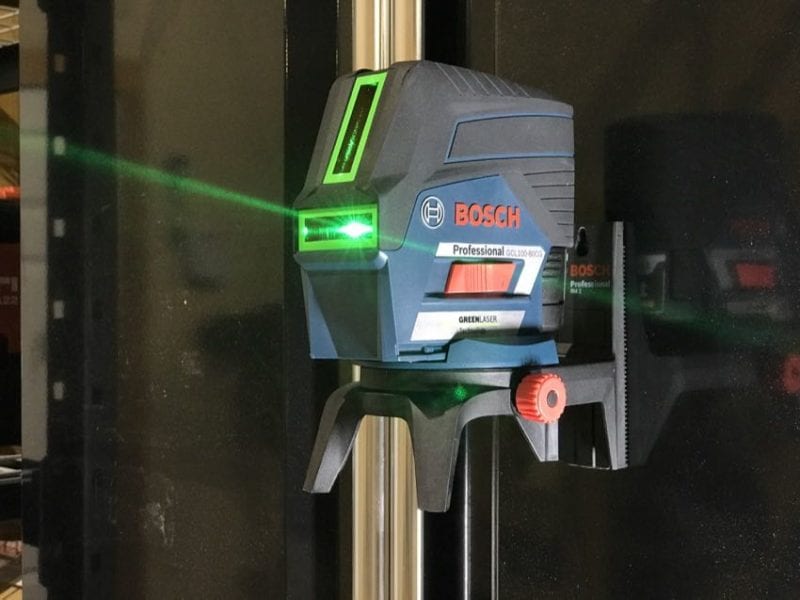 Bosch GCL100-80CG Nivel láser de línea cruzada de haz verde de 12 V con  puntos de plomada (renovado)