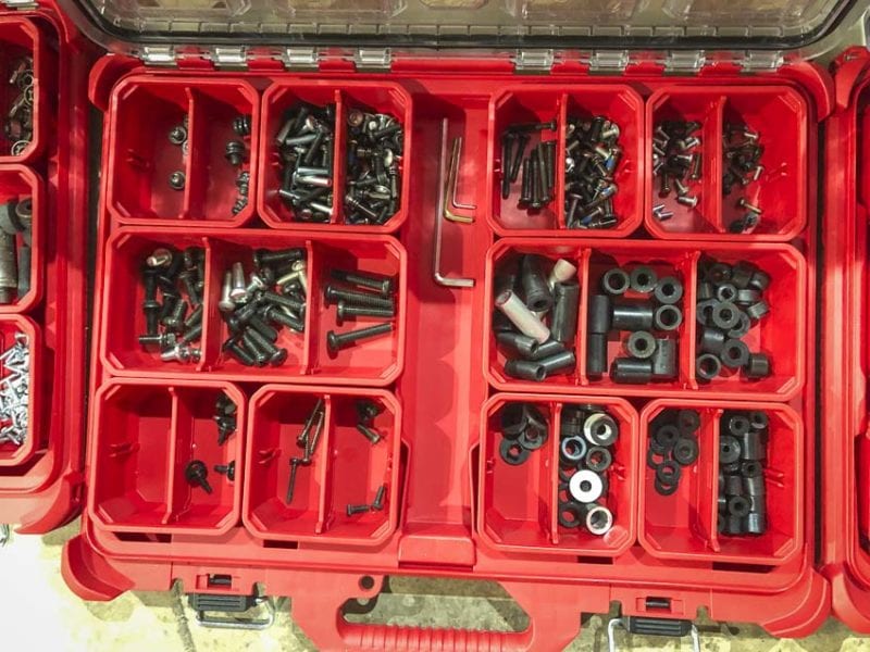 flat panel mounting screws organization