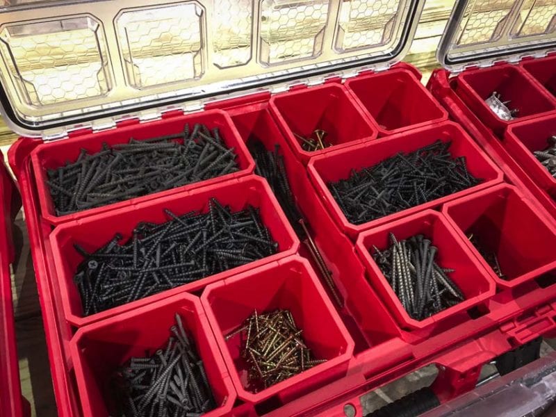 store and organize screws and nails for drywall and more