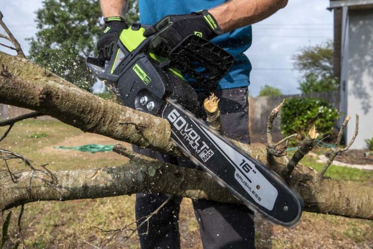 Greenworks Pro 60V Battery-Powered 16-Inch Chainsaw Review - PTR