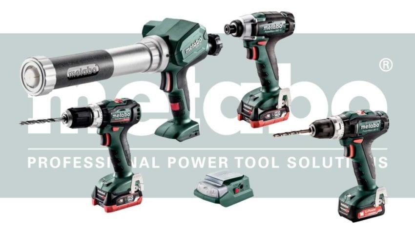 Metabo 12V Tools with Slide Pack Batteries