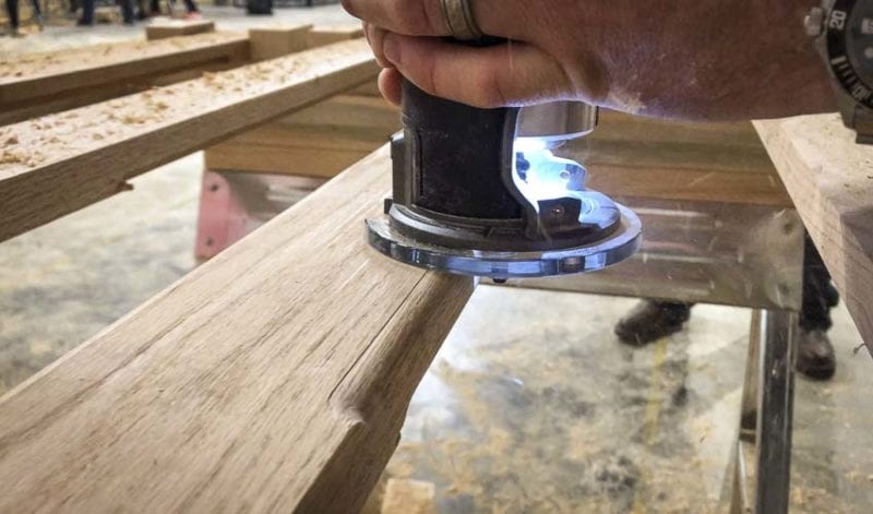 Milwaukee Cordless Compact Router roundover