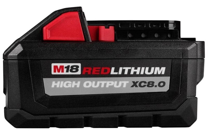 milwaukee m18 redlithium high-output xc 8ah battery 48-11-1880