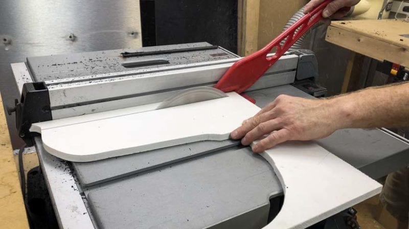 using Bosch table saw