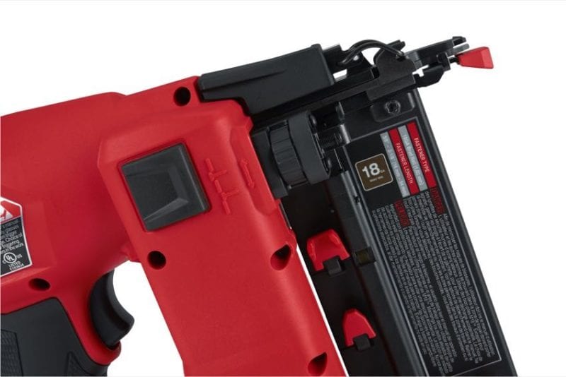 Milwaukee 18ga brad nailer depth of drive