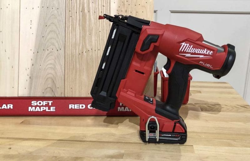 Milwaukee 18ga cordless nailer