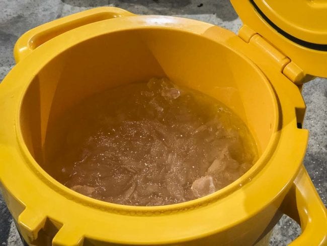DeWalt water cooler ice retention