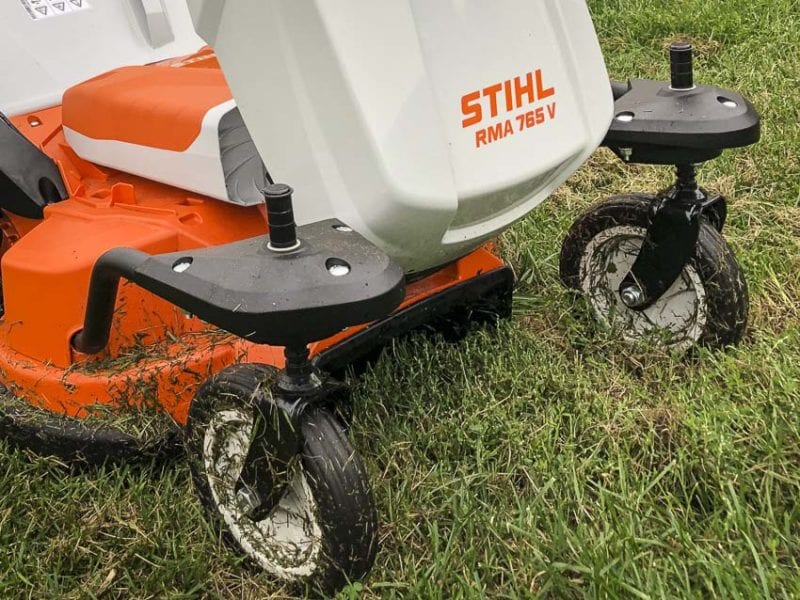 Stihl commercial 36V lawnmower casters