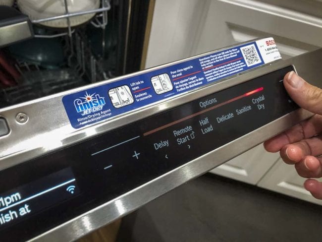 Bosch Home Connect dishwasher start cycle